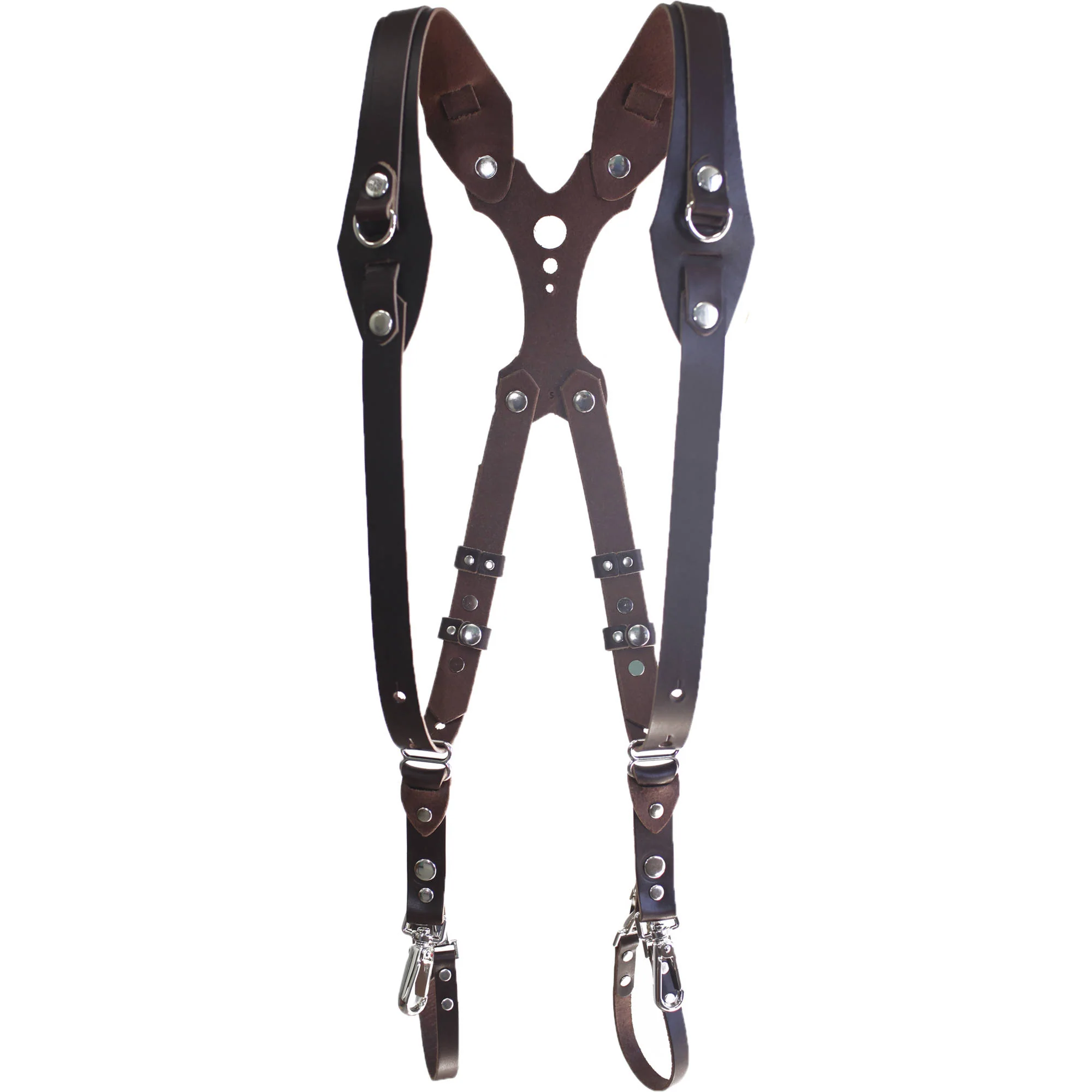 RL Handcrafts Clydesdale Lite Dual Leather Camera Harness (Medium, Black) - Image 7