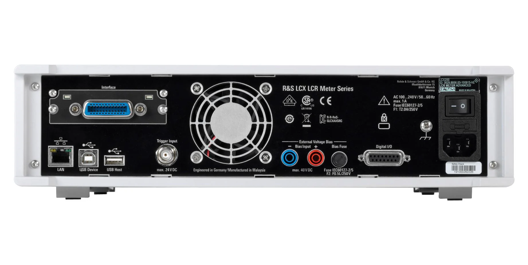 Rohde &amp; Schwarz LCX200COM LCR Meter Bench 1 MHz 100 Mohm New - Image 3