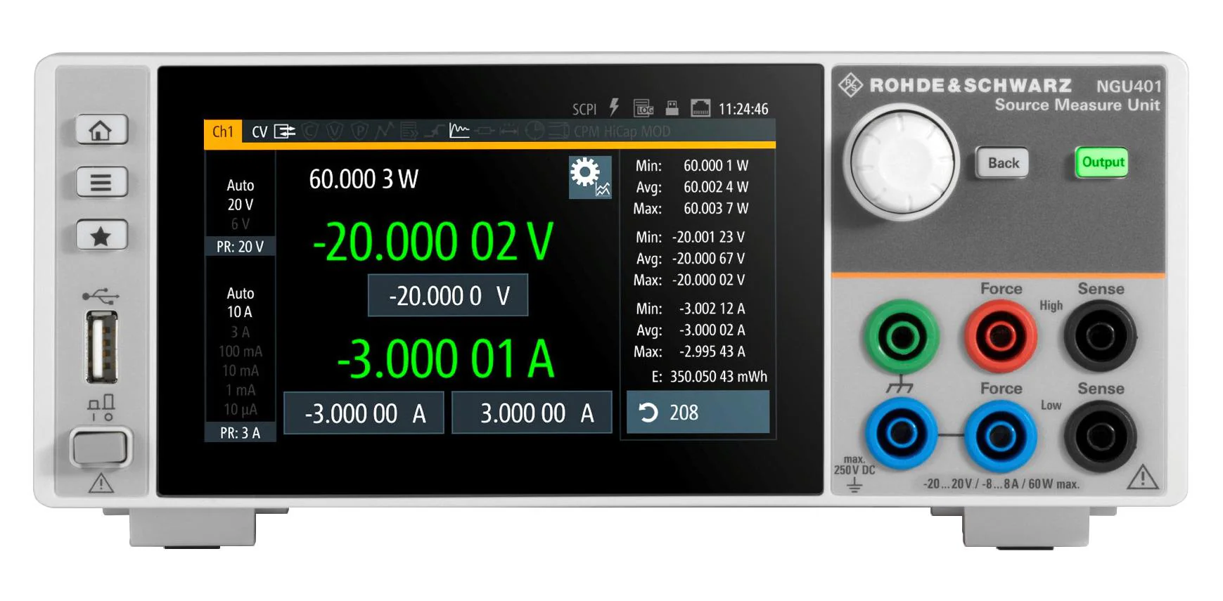 Rohde &amp; Schwarz NGU401COM NGU401COM Source Measure Unit SMU 1-Channel 4-Quadrant 40V 3A 60W With Digital I/O Option Complete Pack - Image 2