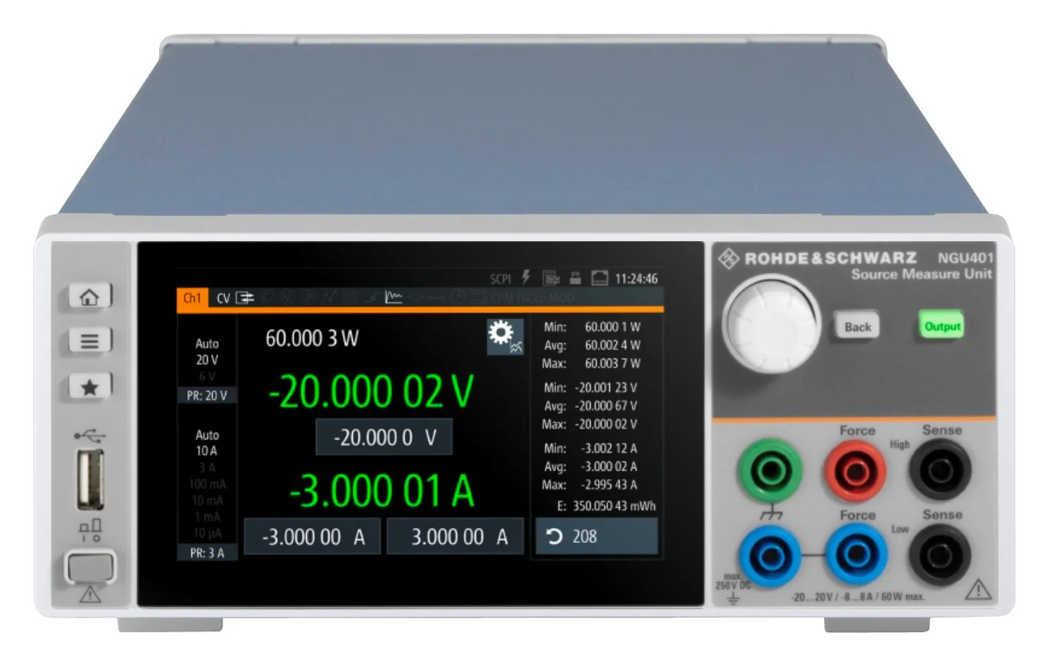 Rohde &amp; Schwarz NGU401COM NGU401COM Source Measure Unit SMU 1-Channel 4-Quadrant 40V 3A 60W With Digital I/O Option Complete Pack - Image 3