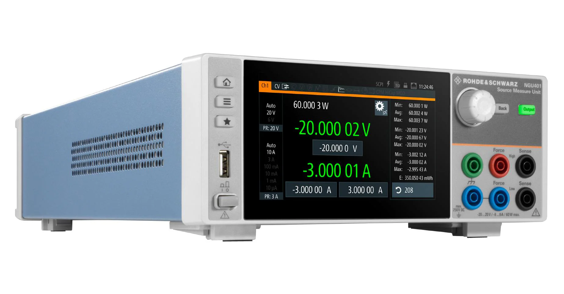 Rohde &amp; Schwarz NGU401COM NGU401COM Source Measure Unit SMU 1-Channel 4-Quadrant 40V 3A 60W With Digital I/O Option Complete Pack - Image 4