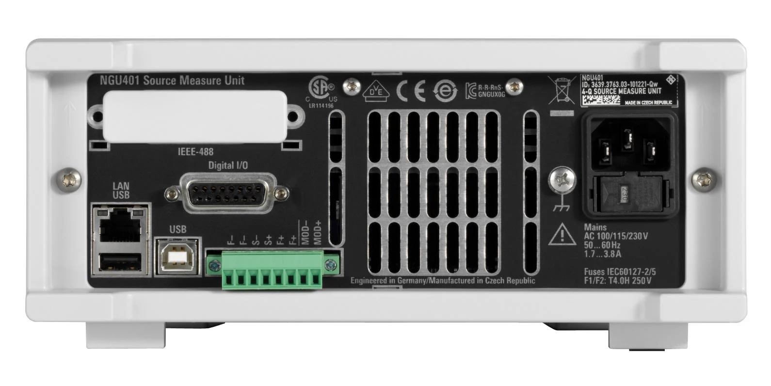 Rohde &amp; Schwarz NGU401COM NGU401COM Source Measure Unit SMU 1-Channel 4-Quadrant 40V 3A 60W With Digital I/O Option Complete Pack - Image 6
