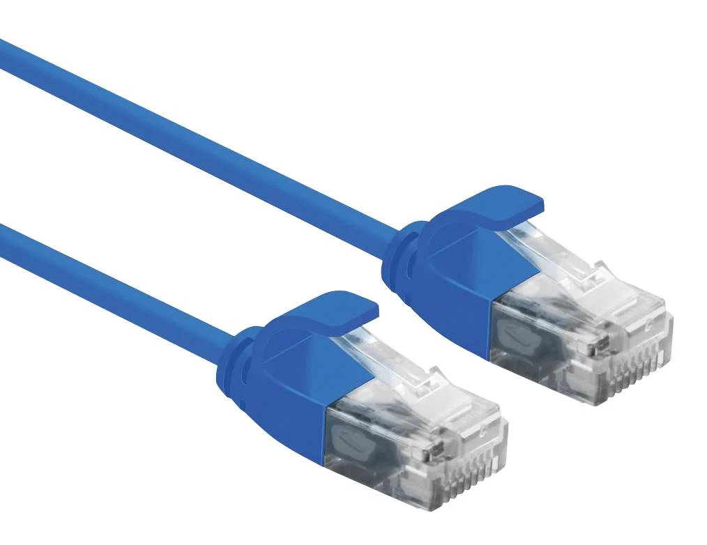 Roline 21.15.3941 Ethernet Cable Cat6a 300 mm 11.8 " RJ45 Plug to Blue