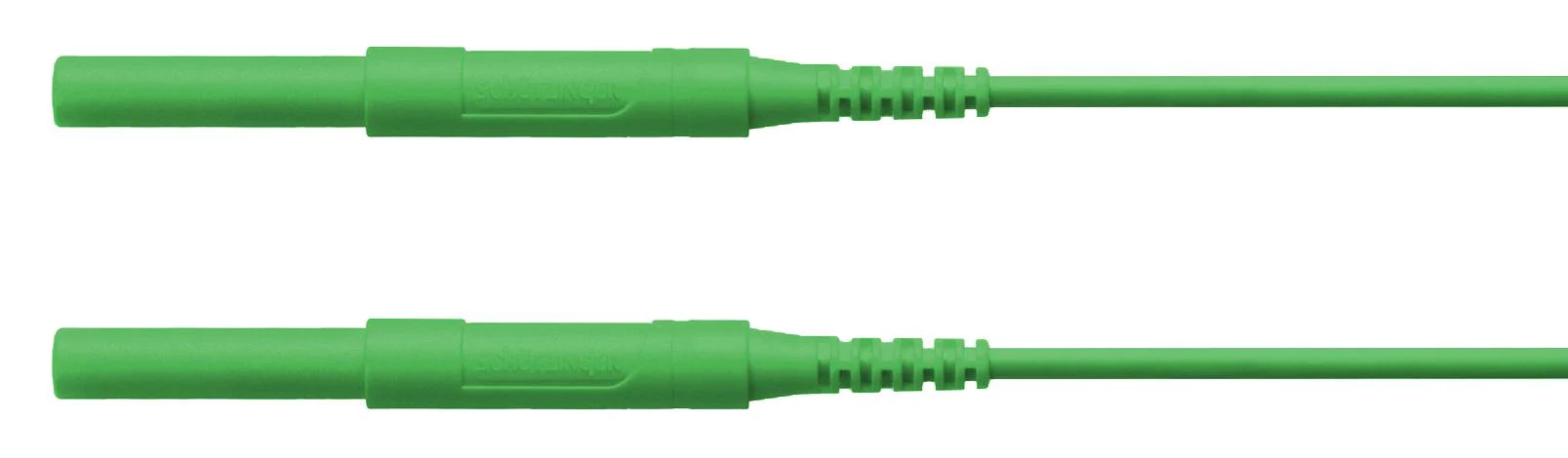 Schutzinger HSPL 8568 / AWG16 200 GN Test Lead 4mm Banana Plug Shrouded 6 kV 16 A Green 2 m