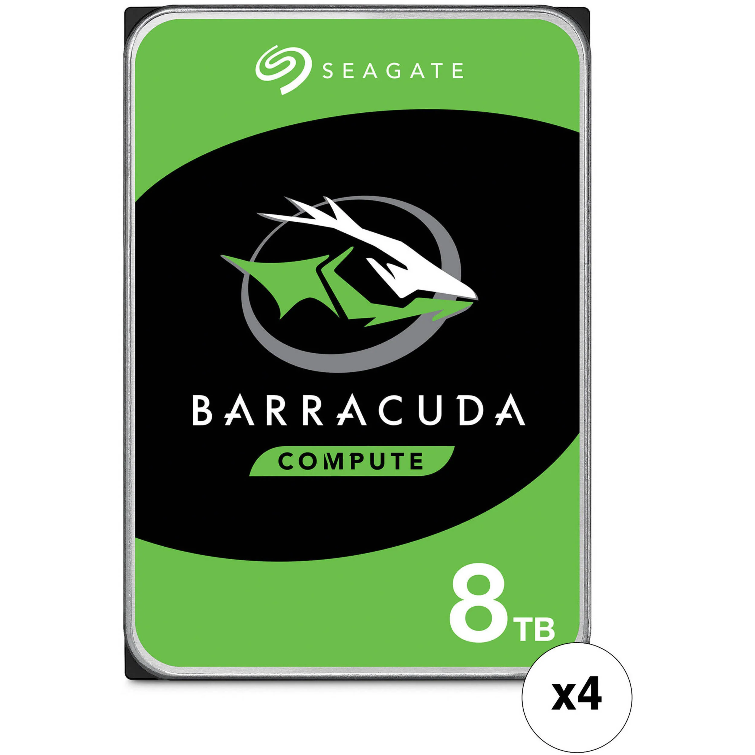 Seagate 8TB BarraCuda SATA III 3.5" 5400 rpm Internal HDD (OEM Packaging, 4-Pack)
