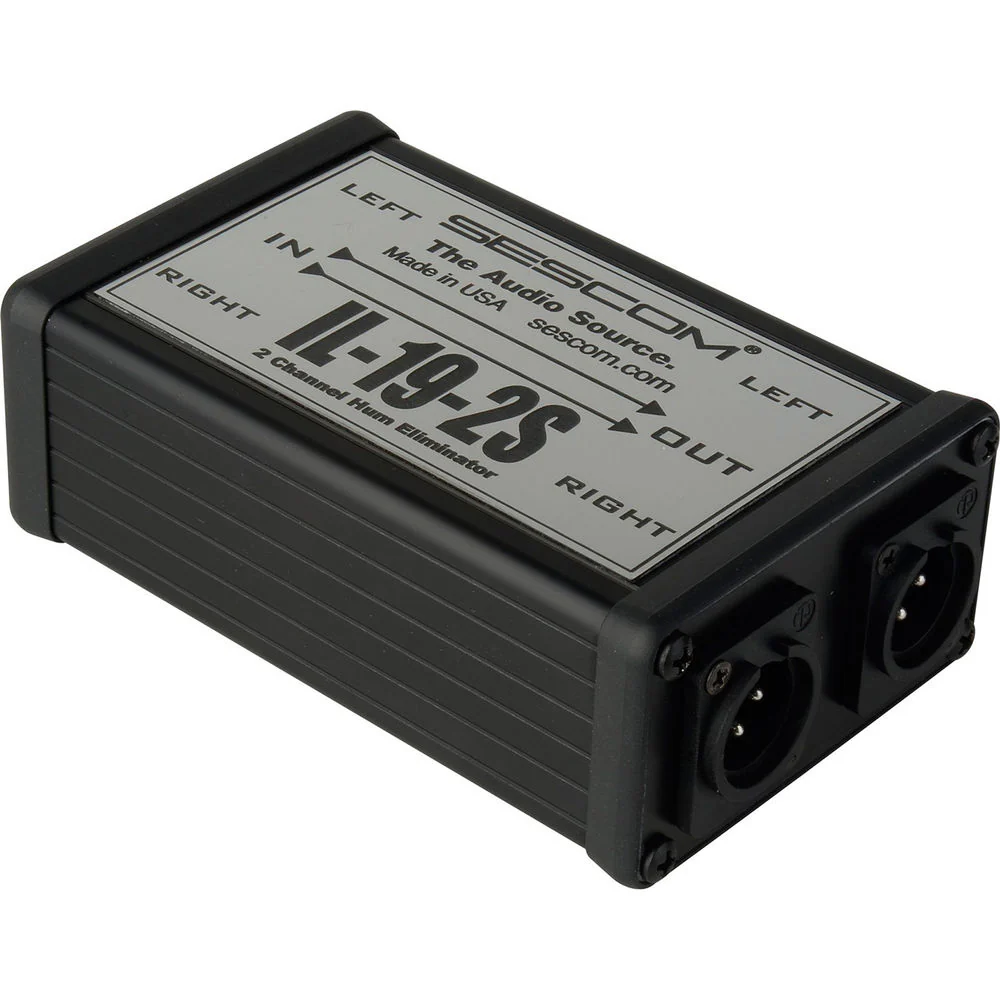 Sescom 2-Channel Pro Audio Hum Eliminator with Isolation - Image 2