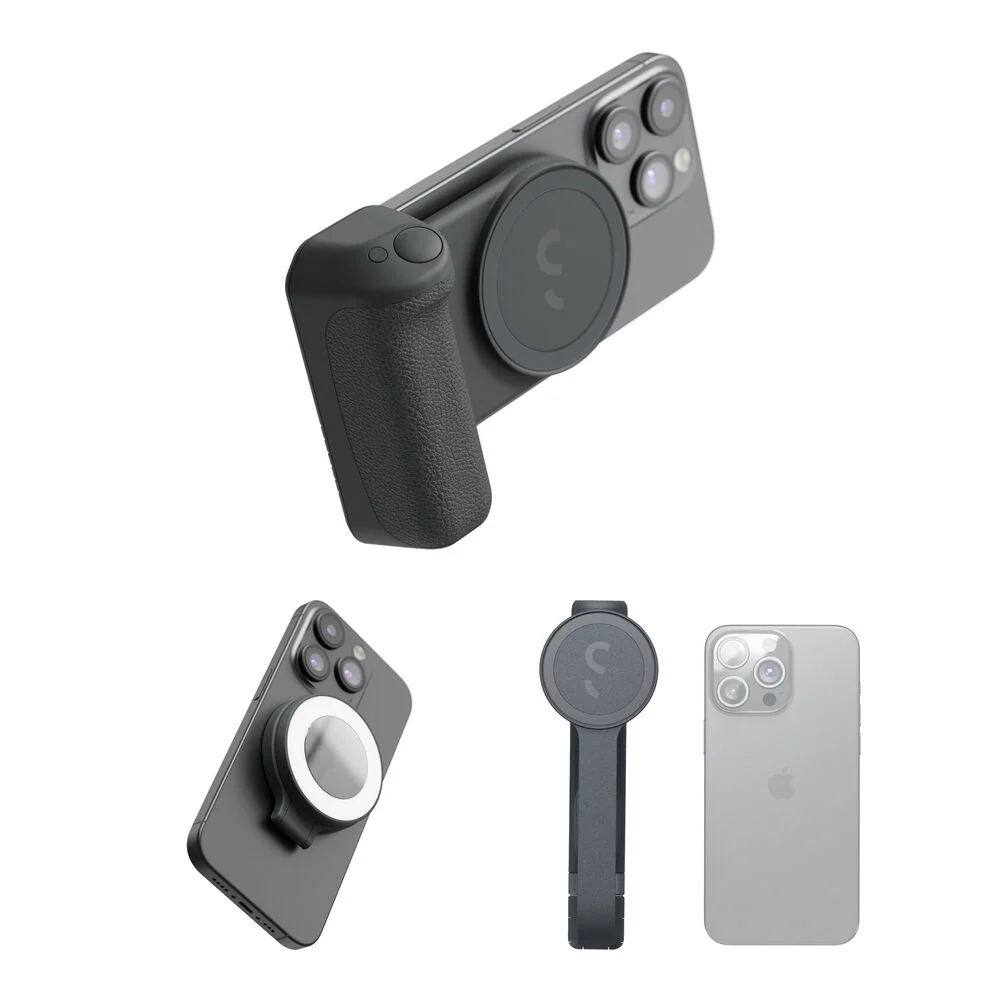 ShiftCam SnapGrip Pro with SnapPocket Light and SnapStand Selfie Kit (Midnight)