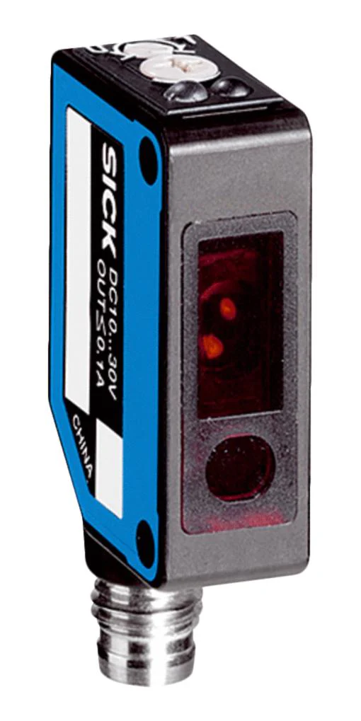 SICK WTB8-N2131 Photoelectric Sensor, 300 mm, NPN, Background Suppression, Proximity, 3 Pin M8 Connector