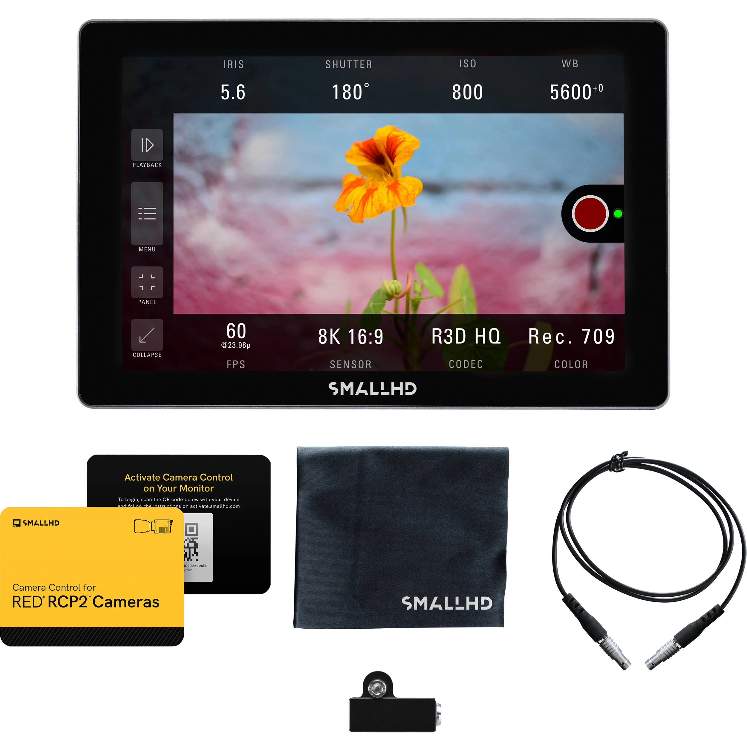 SmallHD INDIE 7 RED RCP2 Monitor for KOMODO/DSMC3 with Bolt 6 1500 Receiver Handheld Kit (V-Mount) - Image 2