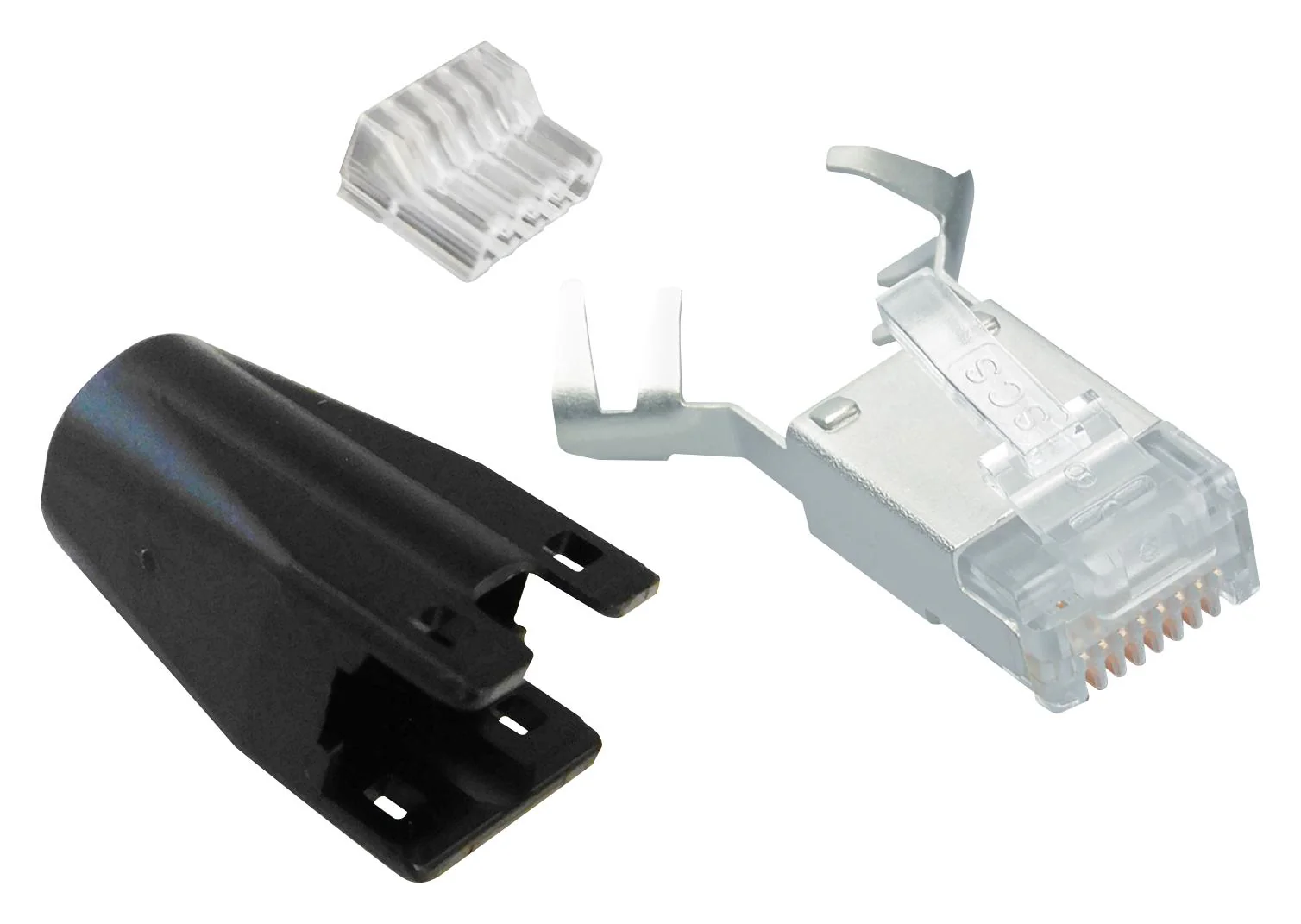 Stewart Connector SS-39200-093 Modular Plug CAT6A 8P 8C Shielded .056"-.062" Conductors .315"-.335" Overall OD 07AH3221