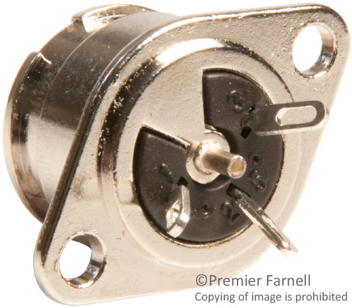 SWITCHCRAFT/CONXALL 57HB3FX CONNECTOR, DIN, JACK, 3 POSITION