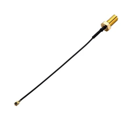 Taoglas CAB.719 RF / Coaxial Cable Assembly 90&deg; U.FL Plug to SMA Bulkhead Jack 1.13mm 50 ohm 3.9 " 100 mm - Image 2
