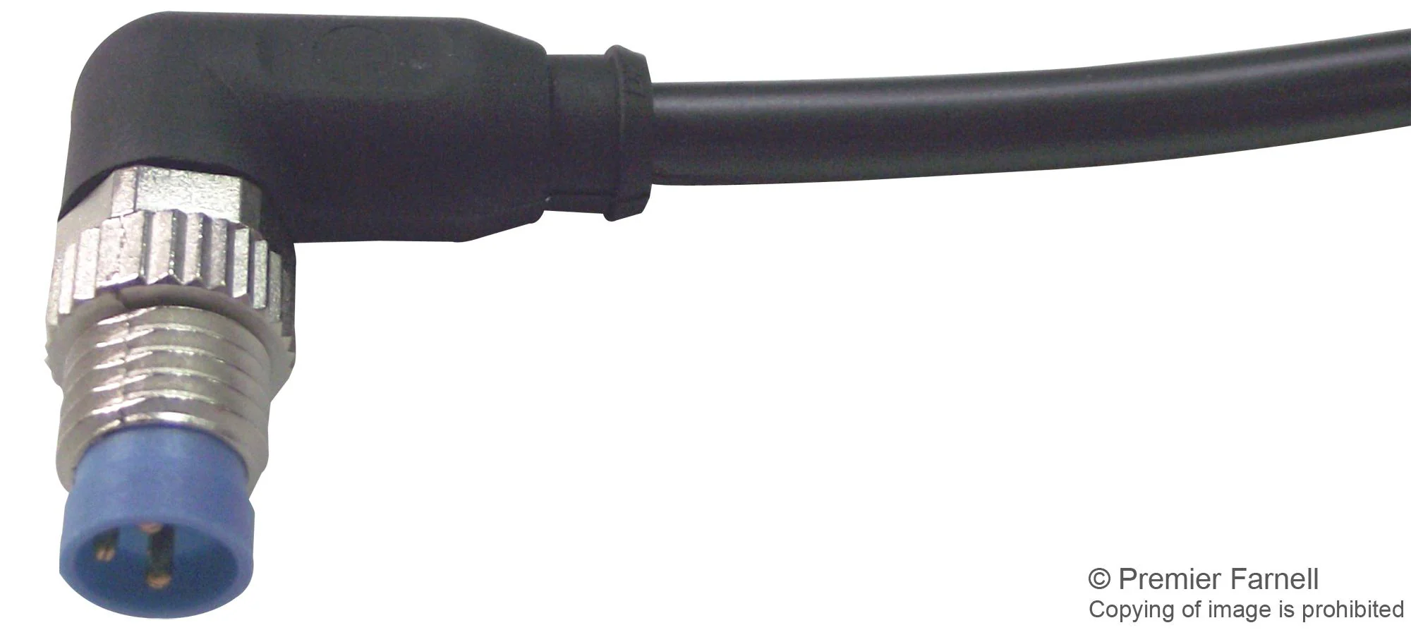 TE CONNECTIVITY 1-2273008-1 Sensor Cable, AMP, 90° M8 Plug, Free End, 3 Positions, 1.5 m, 4.9 ft, M8/M12 Connector System