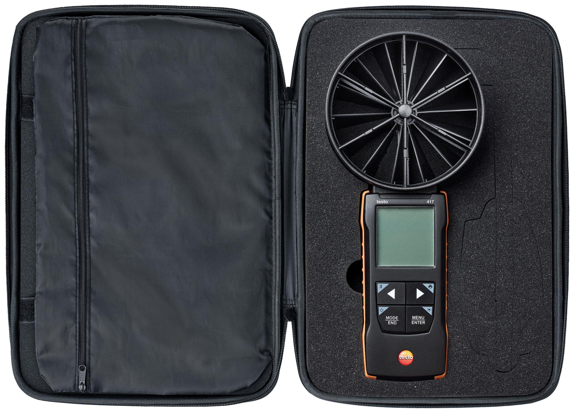 TESTO 0563 0417 Anemometer, Testo 417, 0.3m/s to 20m/s, -20 °C to 50 °C, 236 mm Testo 417 - Image 5