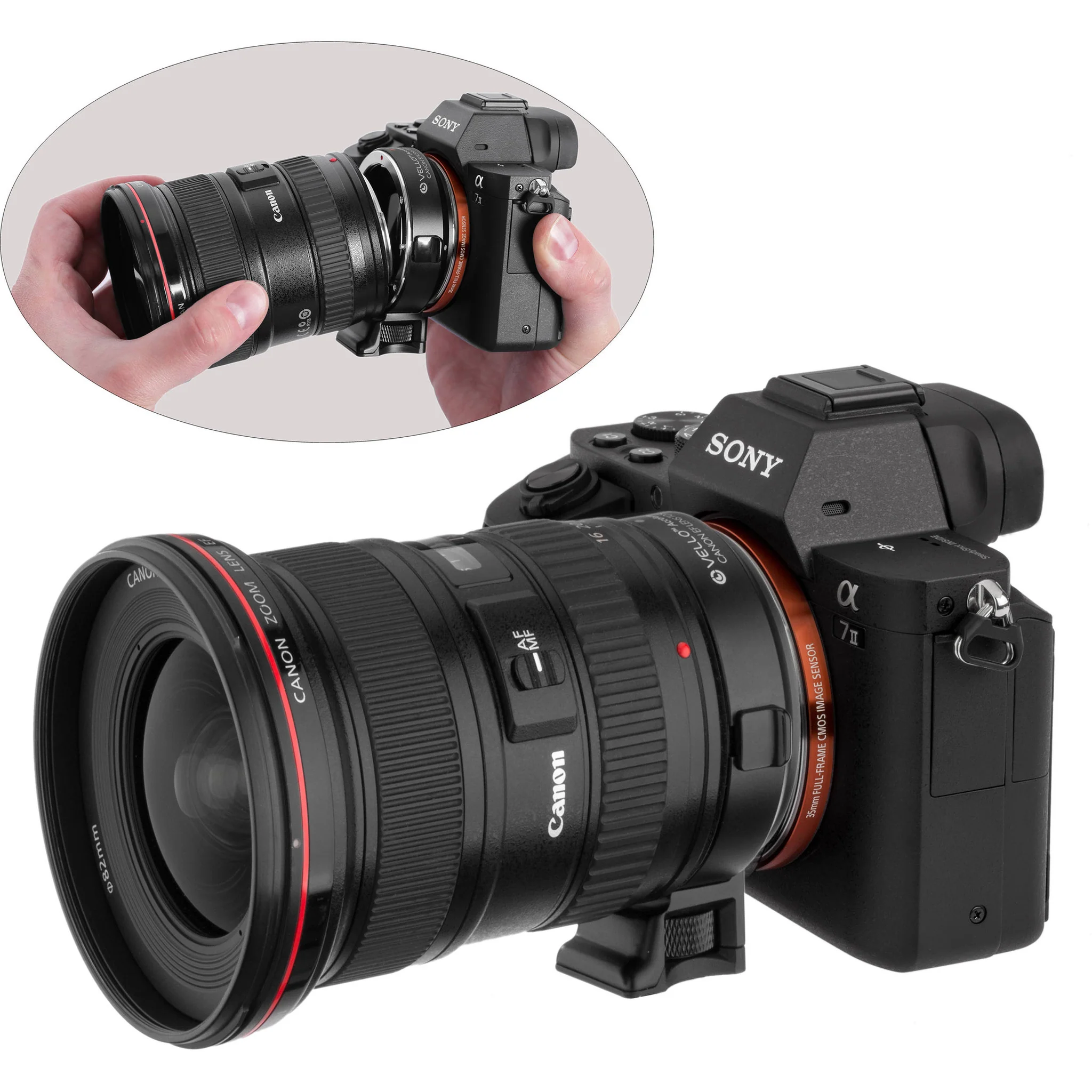 Vello Canon EF Lens to Sony E-Mount Camera Accelerator AF Lens Adapter - Image 7