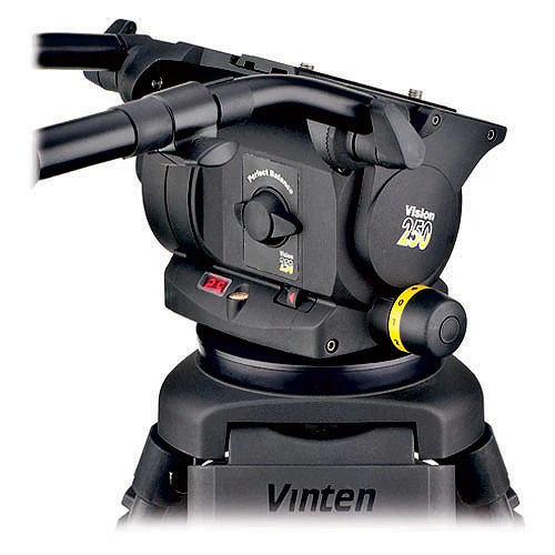 Vinten VISION 250 Carbon Fiber Tripod System with Mid-Spreader (Black) - Image 2