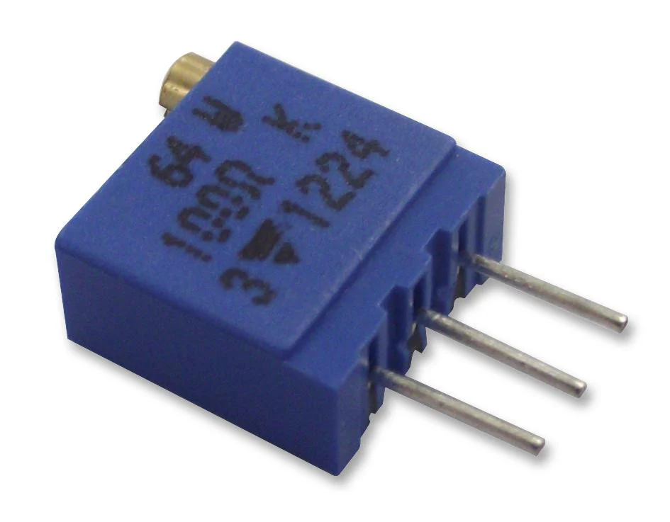 VISHAY M64W104KB40 Trimmer Potentiometer, 100 kohm, 500 mW, ± 10%, 64W Series, 21 Turns, Through Hole