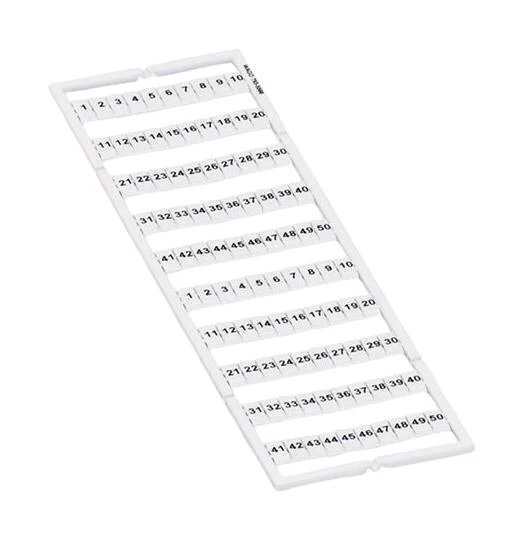 WAGO 793-5566 Terminal Block Marker, Marking Card, Wago 5 to 5.2 mm Width Terminal Blocks, 1 to 50 GTIN UPC EAN: 4044918805841 - Image 2