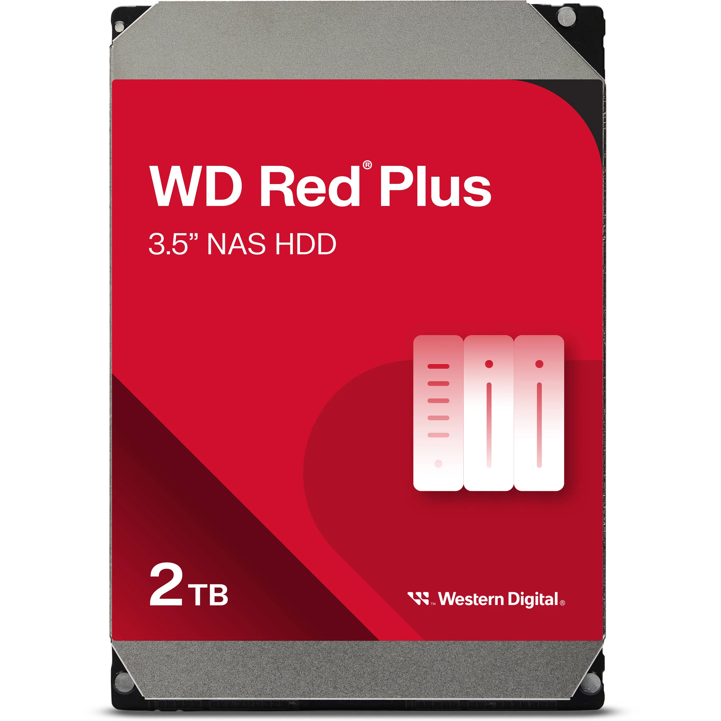WD 2TB Red Plus 5400 rpm SATA III 3.5" Internal NAS HDD (4-Pack) - Image 2