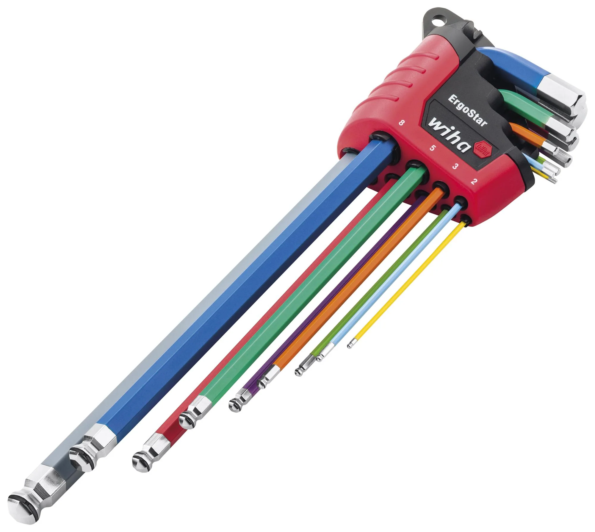 Wiha 43850 43850 L-Key Set Hex Ball MagicRing/ErgoStar Holder 9Pcs - Image 2