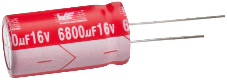 WURTH ELEKTRONIK 860020275020 Electrolytic Capacitor, 2200 µF, 10 V, WCAP-ATG5 Series, ± 20%, Radial Leaded, 10 mm