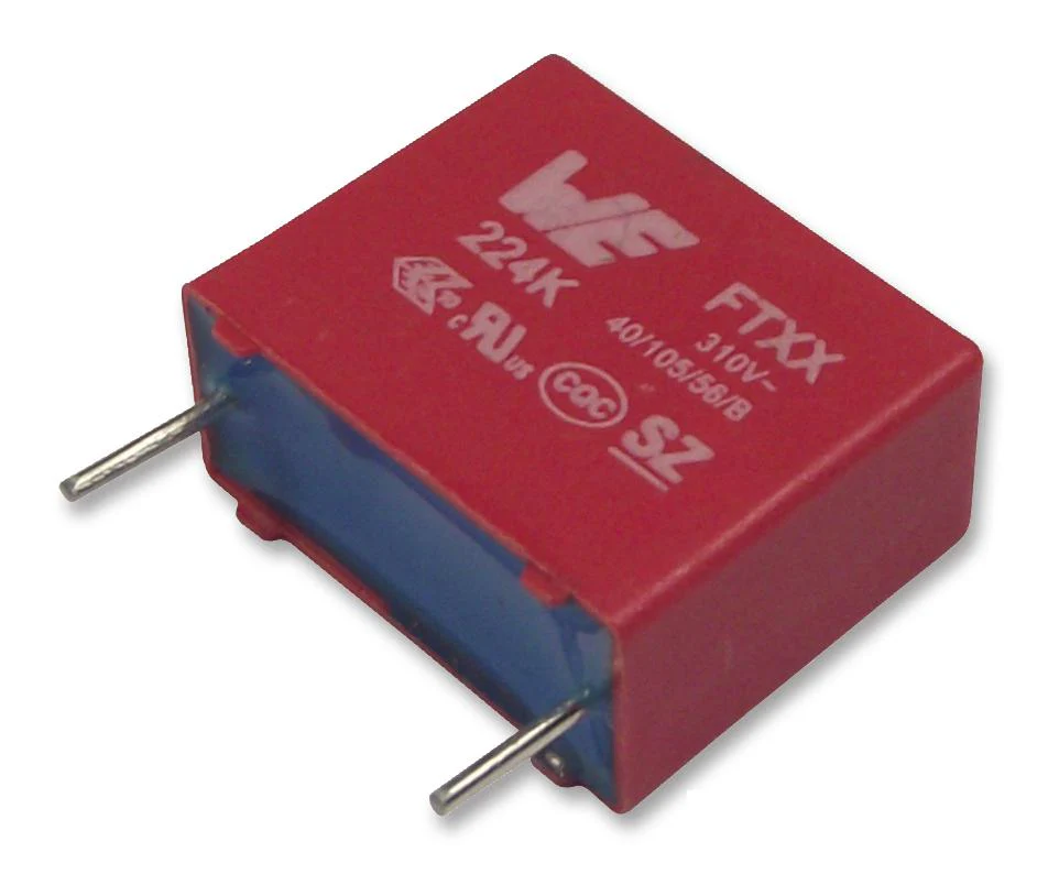 WURTH ELEKTRONIK 890334024005CS Safety Capacitor, Metallized PP, Radial Box - 2 Pin, 0.47 µF, ± 10%, X2, Through Hole