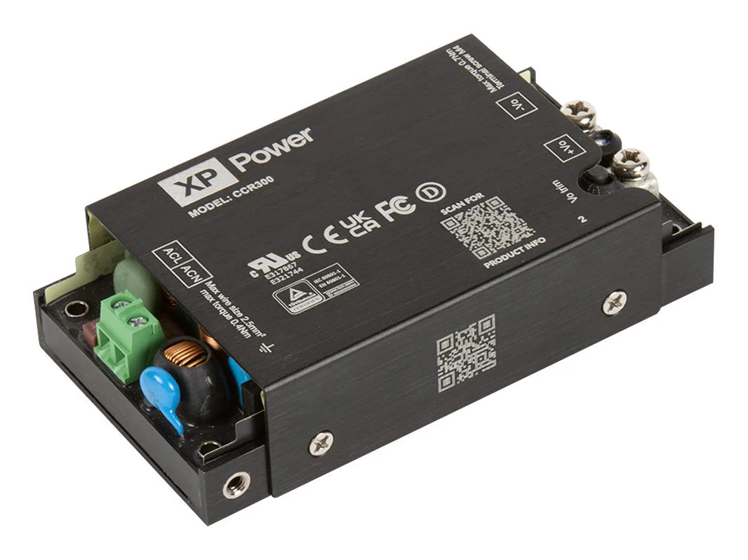 XP POWER CCR300PS48 AC/DC Enclosed Power Supply (PSU), ITE, Industrial & Medical, 1 Outputs, 160 W, 48 V, 3.33 A
