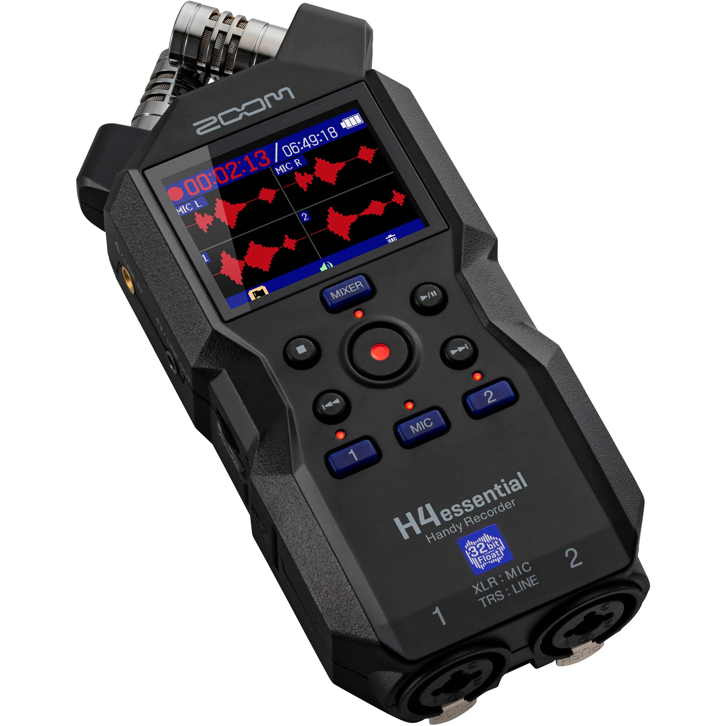 Zoom H4essential 4-Track 32-Bit Float Portable Audio Recorder with Essentials Kit - Image 2